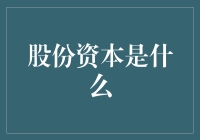 股份资本：企业生命力的源泉与基石