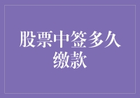 股票中签及缴款期：解密新股上市的快速通道