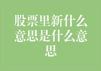 股票里的新名词，你知道新意思是什么意思吗？