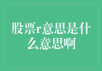 股票r意思是什么意思啊，我是不是该去买点股票养家糊口？