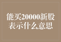 能买20000新股表示什么意思：科创板策略分析