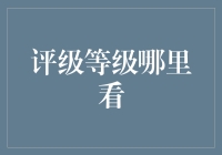 探讨评级等级在哪里看：从信用评估到专业认证