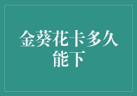 金葵花卡多久能下：从申请到卡到手的完美速度解析