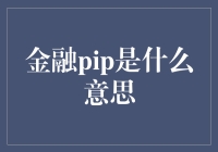 金融pip是什么意思？揭秘金融世界的小秘密