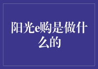 阳光e购：构建线上与线下的完美连接