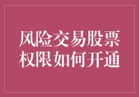 股市新手的奇幻冒险：如何在不失去裤子的情况下开通风险交易股票权限